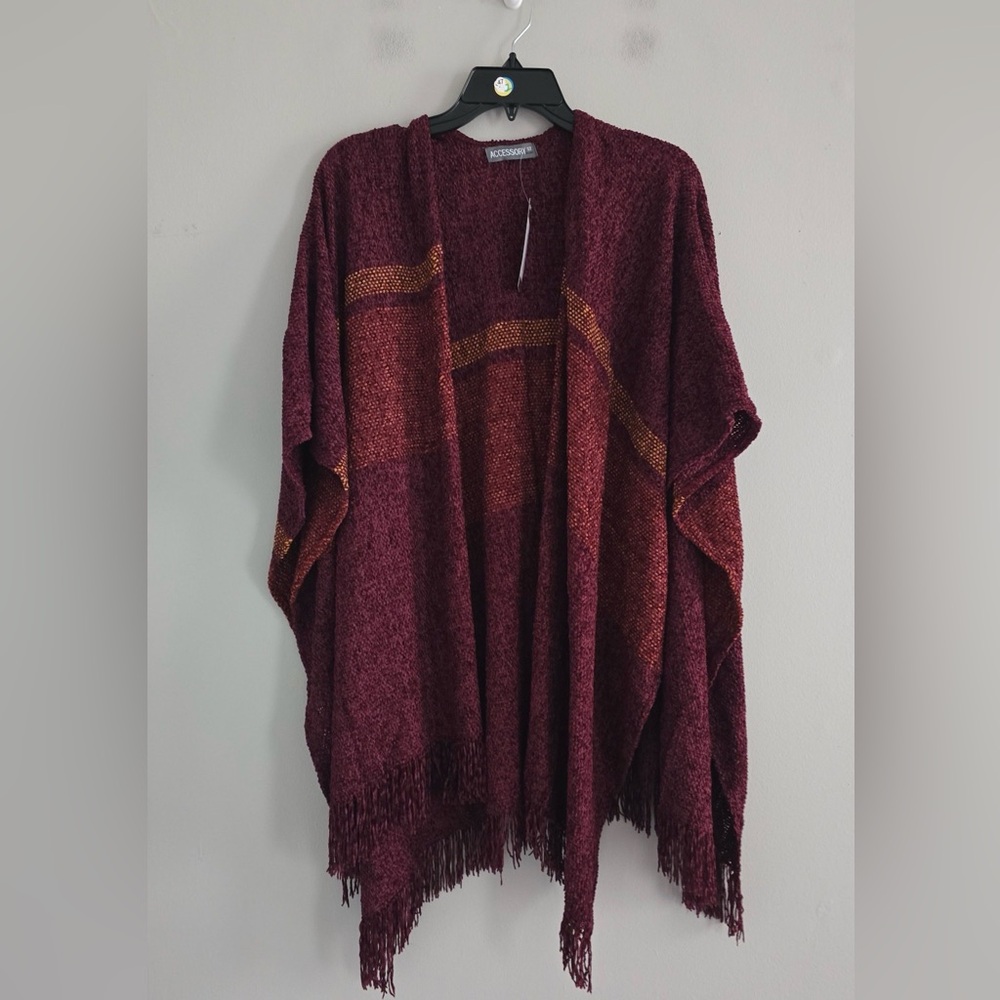 ACCESSORY STREET Shawl Red & Orange NWT